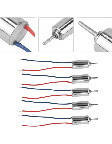 5 Motores Micro Sin Núcleo KooingTech 4mmx8mm 250RPM 5 Motores Micro Sin Núcleo KooingTech 4mmx8mm 250RPM