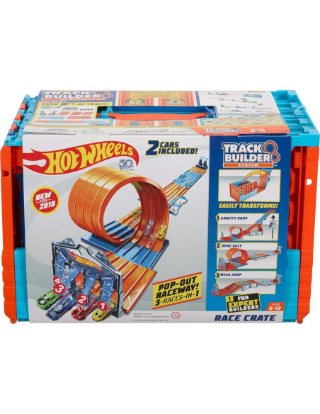 Caja de Carreras Hot Wheels Track Builder 3 Acrobacias 2.58kg Caja de Carreras Hot Wheels Track Builder 3 Acrobacias 2.58kg