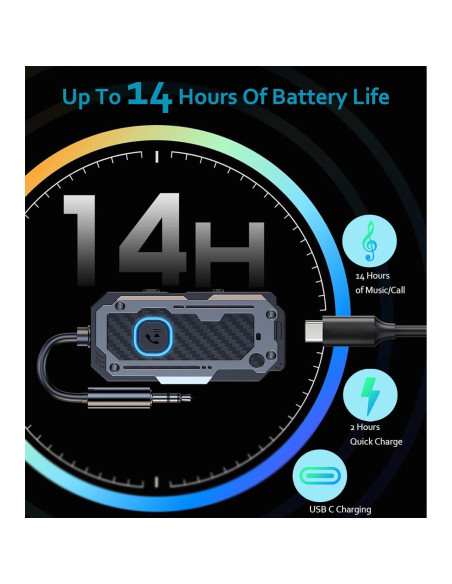 Adaptador Bluetooth 5.3 Dongguan C82 Receptor Transmisor 3.5mm Adaptador Bluetooth 5.3 Dongguan C82 Receptor Transmisor 3.5mm