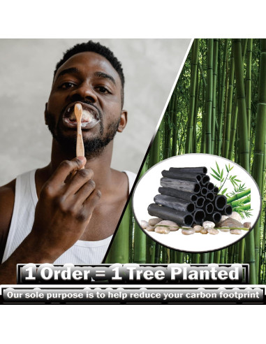 10 Cepillos de Dientes de Bambú Paeyaer Suave y Medio Ecológicos