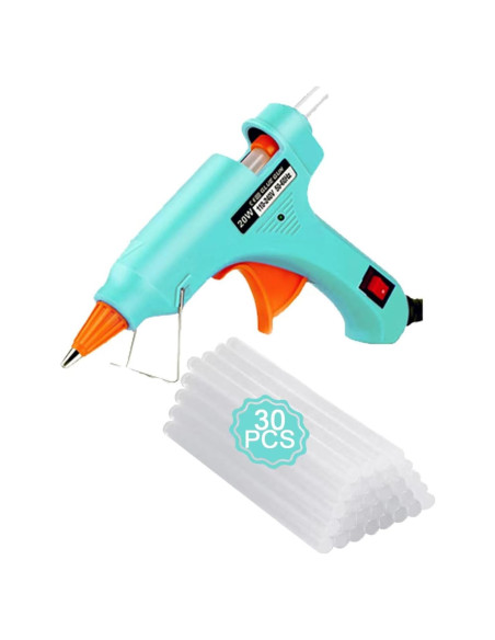 Kit de Mini Pistola de Pegamento Caliente OUREPOCA con 30 Palitos Kit de Mini Pistola de Pegamento Caliente OUREPOCA con 30 Palitos