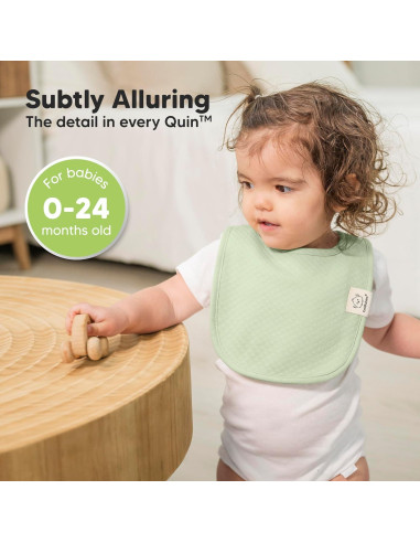 Paquete de 8 Baberos Urban Quin Orgánicos para Bebés Unisex