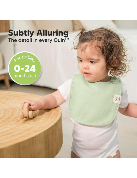 Paquete de 8 Baberos Urban Quin Orgánicos para Bebés Unisex Paquete de 8 Baberos Urban Quin Orgánicos para Bebés Unisex