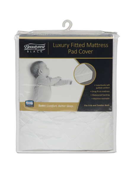 Cubierta de colchón ajustable Beautyrest Black para cuna 132x71cm Cubierta de colchón ajustable Beautyrest Black para cuna 132x71cm