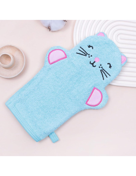 Mitón de Baño Orgánico JN&LULU para Bebés - Algodón Suave Exfoliante Mitón de Baño Orgánico JN&LULU para Bebés - Algodón Suave Exfoliante