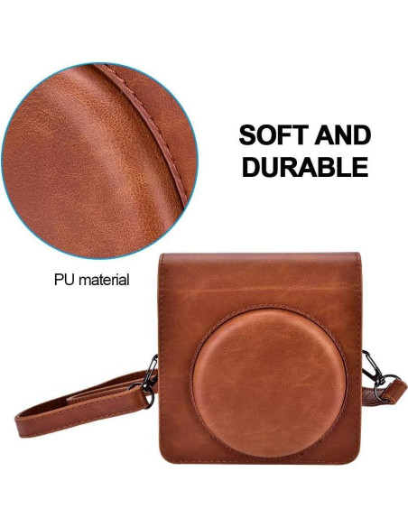 Funda de Cámara Vintage Yoidesu para SQ 6 - Cuero PU Marrón Funda de Cámara Vintage Yoidesu para SQ 6 - Cuero PU Marrón