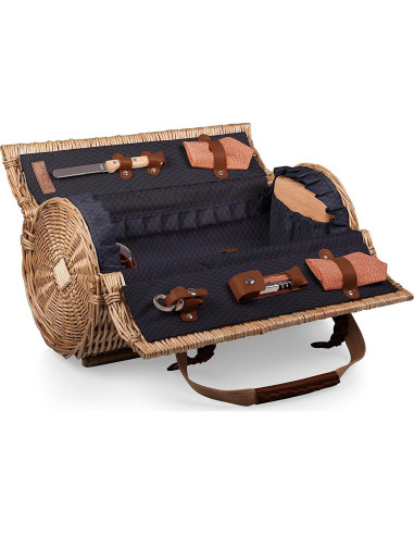 Cesta de Picnic de Vino y Queso Verona Picnic Time - 2 Copas