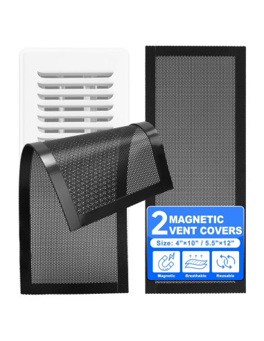 Cubiertas de Ventilación Magnéticas KeeTidy 4"x10" - 2 Paquete