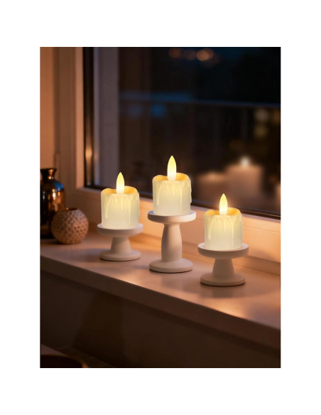 Velas de té recargables PIDZPOW con control remoto - 6 unidades Velas de té recargables PIDZPOW con control remoto - 6 unidades