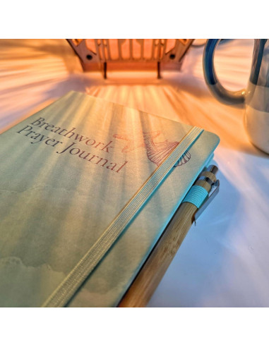 Diario de Respiración y Oración Calm Collective Verde 50 Días