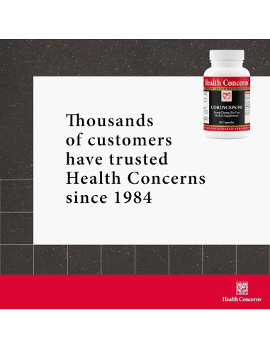 Suplemento Salud Pulmonar Health Concerns Cordyceps PS 50 Cápsulas