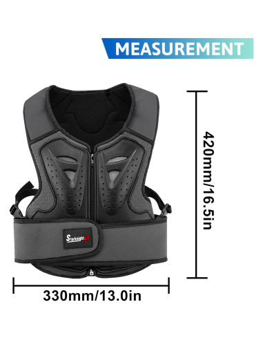 Protector de Pecho StarknightMT para Niños Motocicleta 3-10 Años
