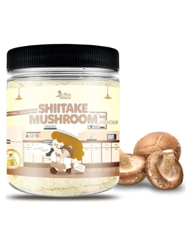 Polvo de Hongo Shiitake 100% Puro Nice Witch's 100g - Sabor Umami