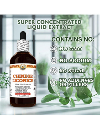 Tintura de Regaliz Chino Hawaii Pharm 118 ml 100% Natural