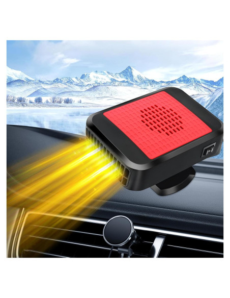 Calentador de coche Xximuim 12V 200W 2 en 1 calefacción/refrigeración Calentador de coche Xximuim 12V 200W 2 en 1 calefacción/refrigeración