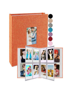 Álbum de Fotos Mini GPIRAL 2x3 Naranja para 208 Imágenes