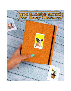 Álbum de Fotos Mini GPIRAL 2x3 Naranja para 208 Imágenes 2
