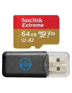 Tarjeta MicroSD SanDisk Extreme 64GB V30 A2 + Lector Everything But Stromboli