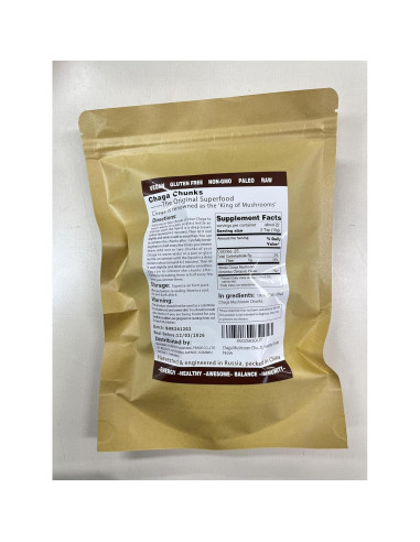 Trozos de Hongo Chaga ECO-TASTE 227g - Té Premium Antioxidante