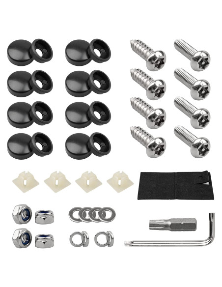 Kits de Tornillos Antirrobo Weico M6 para Placas de Matrícula Kits de Tornillos Antirrobo Weico M6 para Placas de Matrícula