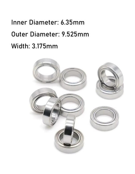 Paquete de 10 Rodamientos Silenciosos para Anillos de Hula Paquete de 10 Rodamientos Silenciosos para Anillos de Hula