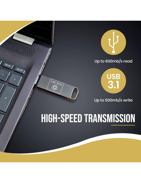 SSD Portátil 512 GB LQH TECH Edición PRO USB 3.1 Alta Velocidad SSD Portátil 512 GB LQH TECH Edición PRO USB 3.1 Alta Velocidad
