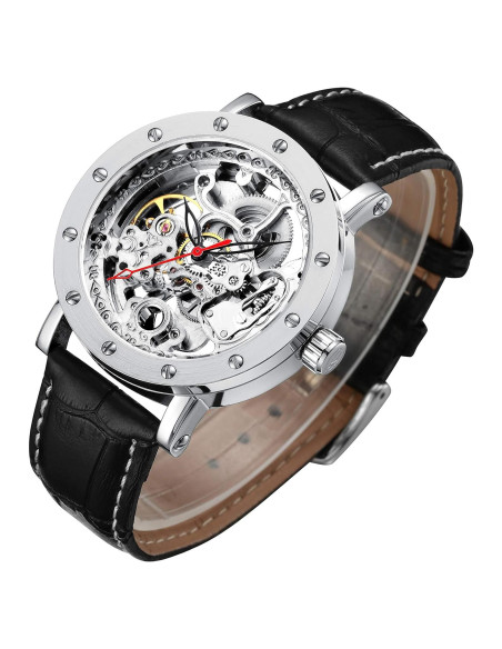 Reloj Mecánico Automático IK COLOURING Steampunk Acero Inoxidable Reloj Mecánico Automático IK COLOURING Steampunk Acero Inoxidable
