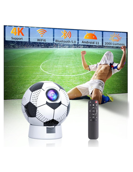 Proyector Portátil Sucetiho 4K WiFi Bluetooth Android 11 Proyector Portátil Sucetiho 4K WiFi Bluetooth Android 11