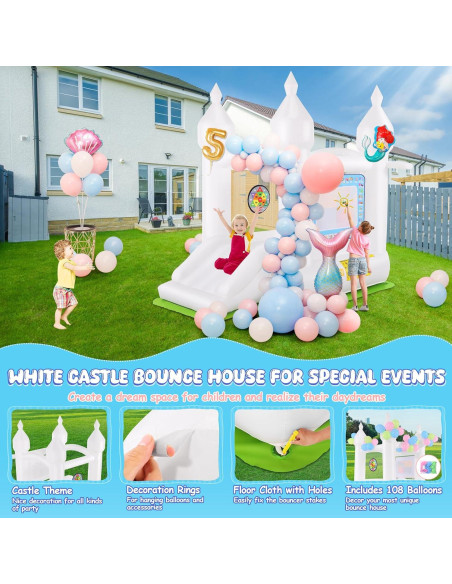 Castillo Inflable Whubefy 259x178x246 cm para Niños 2-8 Años Castillo Inflable Whubefy 259x178x246 cm para Niños 2-8 Años