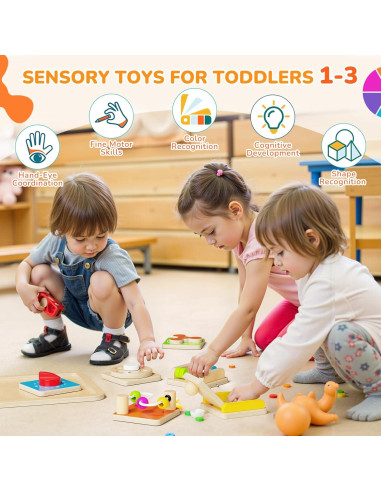 Tablero Ocupado Montessori Takeeyce para Niños 1 Año