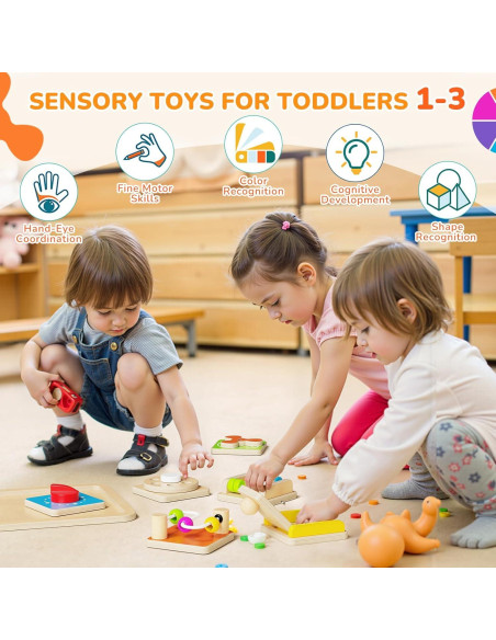 Tablero Ocupado Montessori Takeeyce para Niños 1 Año Tablero Ocupado Montessori Takeeyce para Niños 1 Año