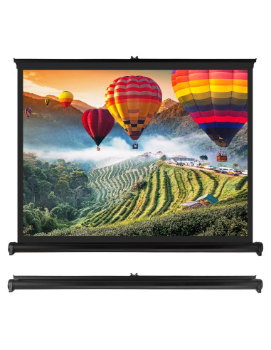 Pantalla de Proyector Manual Retráctil 50" Pyle - Portátil, 101.6x76.2 cm