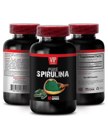 Cápsulas de Espirulina 100% Natural 85g - Suplemento Energético