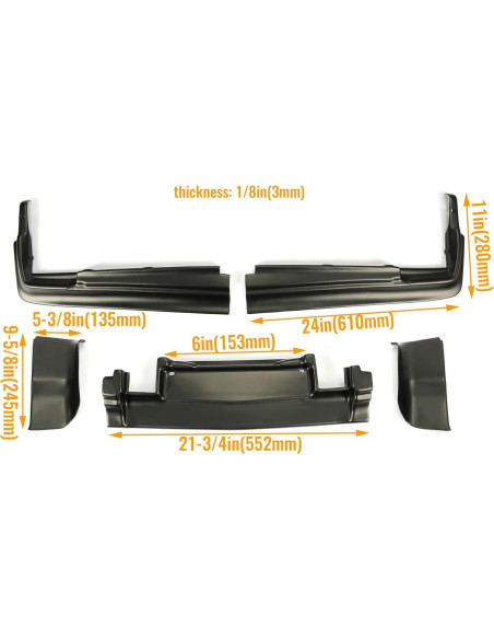 Kit Rellenos Parachoques Trasero KUAFU Cadillac Seville 76-79 Kit Rellenos Parachoques Trasero KUAFU Cadillac Seville 76-79