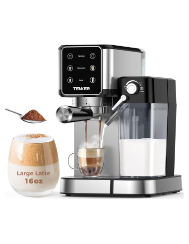 Máquina de Espresso TENKER CM5380 20 Bar con Espumador Automático