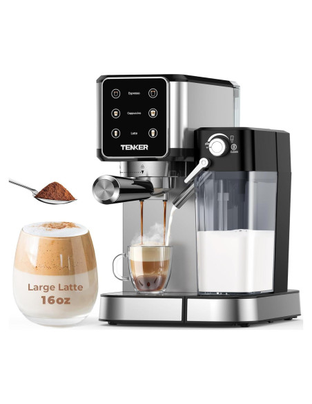 Máquina de Espresso TENKER CM5380 20 Bar con Espumador Automático Máquina de Espresso TENKER CM5380 20 Bar con Espumador Automático