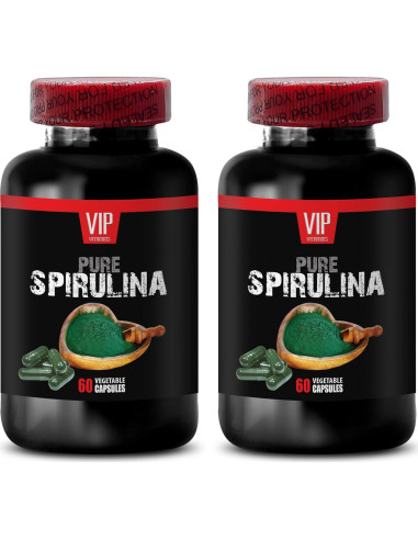 Cápsulas de Espirulina 100% Natural 85g - Suplemento Energético