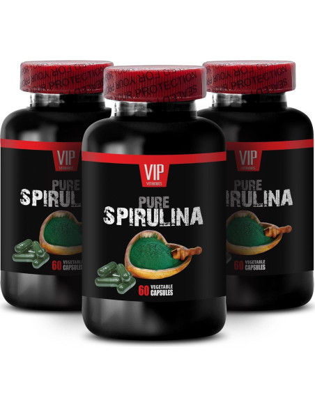 Cápsulas de Espirulina 100% Natural 85g - Suplemento Energético Cápsulas de Espirulina 100% Natural 85g - Suplemento Energético