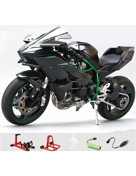 Motocicleta Diecast H2R 1:6 con Sonido y Luz - HTLNUZD Motocicleta Diecast H2R 1:6 con Sonido y Luz - HTLNUZD