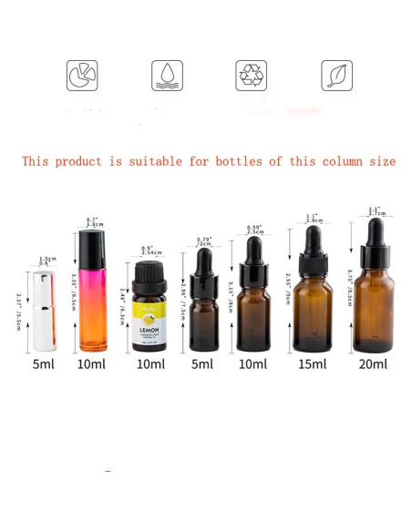 Organizador de Aceites Esenciales Qicfrk Expandible 8 Piezas Negro Organizador de Aceites Esenciales Qicfrk Expandible 8 Piezas Negro