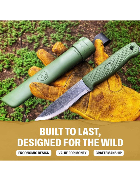 Cuchillo Bushcraft Condor Terrasaur 10.54cm Acero Carbono Cuchillo Bushcraft Condor Terrasaur 10.54cm Acero Carbono