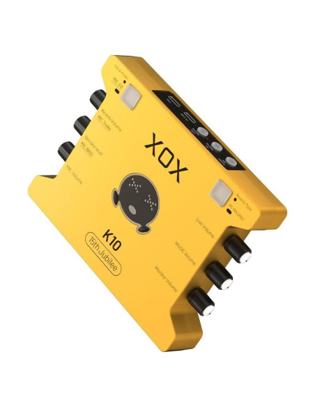 Interfaz de Audio XOX K10 15TH para Grabación y Transmisión Interfaz de Audio XOX K10 15TH para Grabación y Transmisión