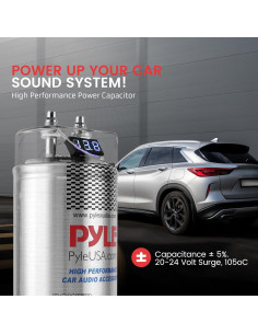 Capacitor Digital Pyle 5.0 Faradios para Audio Automotriz 2