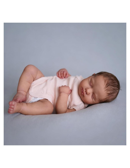 Muñeca Reborn Realista Anano LouLou 50 cm Silicona Impermeable Muñeca Reborn Realista Anano LouLou 50 cm Silicona Impermeable