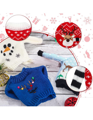 Conjunto de 6 Suéteres de Navidad para Muñeca Chalyna