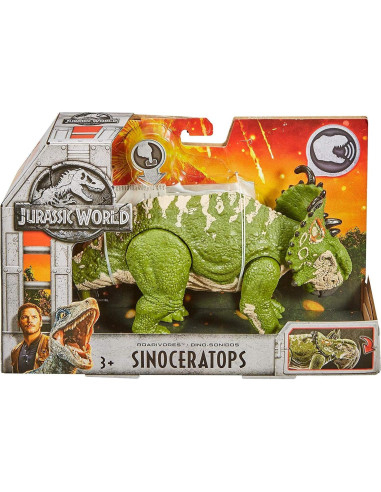Figura de Acción Jurassic World Roarivores Sinoceratops 427g