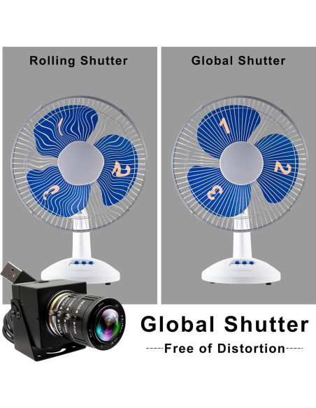 Cámara USB 5MP IFWATER con obturador global 1944P 50FPS Cámara USB 5MP IFWATER con obturador global 1944P 50FPS