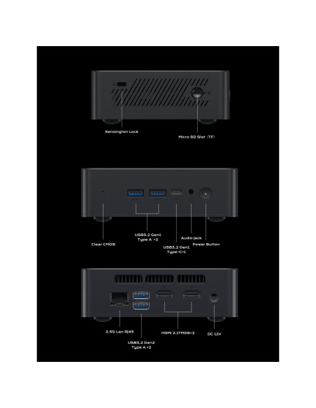MINISFORUM Mini PC UN100P Intel 12 Gen 16GB RAM 512GB SSD MINISFORUM Mini PC UN100P Intel 12 Gen 16GB RAM 512GB SSD