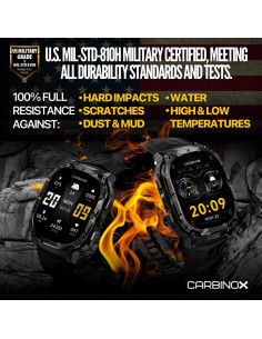 Reloj Inteligente Carbinox Vortex Deportivo IP69K 43.5mm 2