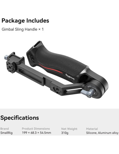Mango de Correa SmallRig 3028 para Gimbal DJI RS 4 Mini